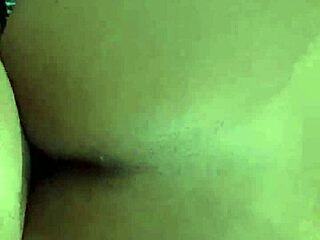 Brunette in the forest shows her new outfit