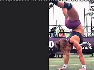 Ebony Fitness Queen Dominates Workout