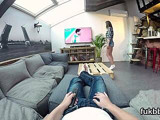 Wicked nympho masturbates her pussy then gets licked and fucked in POV