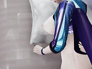 i'm playin' as evelynn in league of legends, she's got natural tits