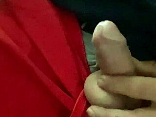 lonely guy jerks off alone at home