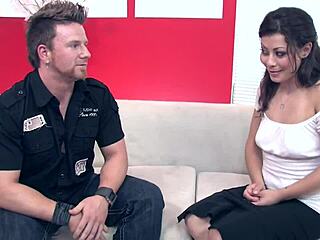 I love this hot brunette babe riding and getting fucked