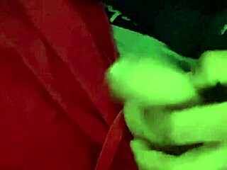 lonely guy jerks off alone at home