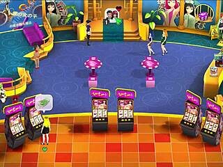 Garotas hentai do clube jogam jogo com striptease quente