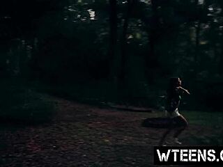 Petite chick gets deceived and gives rough blowjob with gagging and choking