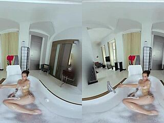 slutty european girlfriend soaped up for hardcore missionary sex