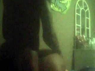 Wow, sexy ebony Chipkechip rides that big black cock like a pro. Her natural tits bounce with every thrust.