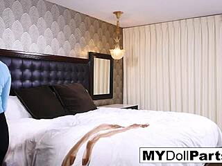 redhead bree daniels has some alone time with stockings feet lingerie.