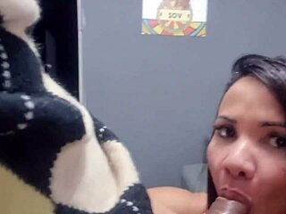 Latina MILF Gets Orgy with Monster Cock, Orgasms Hard