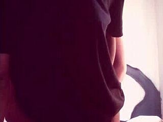 Boyfriend Fucks Girlfriend's Ass Before Work!