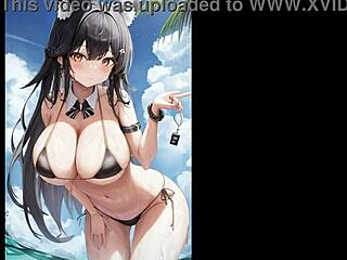 AI生成のアニメヘンタイキャラクターのイラスト