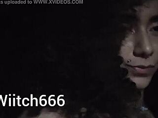 Novinha se exibindo na rua 😍