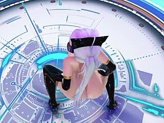 Exploring the haku naughty infernal body in a 3d compilation