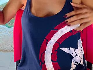 want to taste this natural tit's little nipple? it's making my mouth water