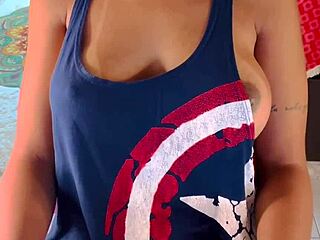 want to taste this natural tit's little nipple? it's making my mouth water