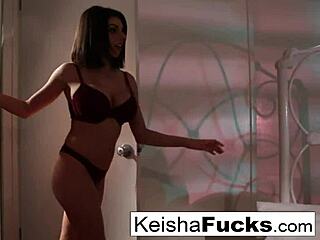 Keisha grey and darcie dolce explore each other's big tits and asses in a passionate encounter