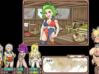 trying out this wild dungeon game with four hot anime bitches