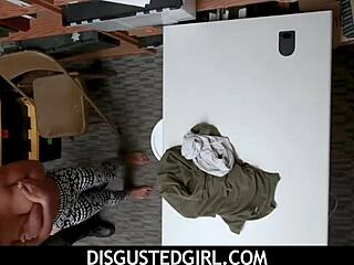 Black Teen Babe Sucks Security Guard To Escape Office Punishment