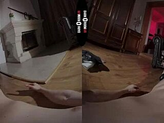 Intensely suck and handjob in dark room VR for bonus ass