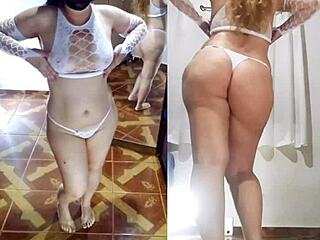 homemade compilation of big ass sluts doing anal and stripping