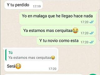 chateando cachonda, perdia el control