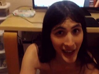 tranny fucks another tranny on webcam