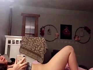 Hot babysitter reaches orgasm through masturbation 😍