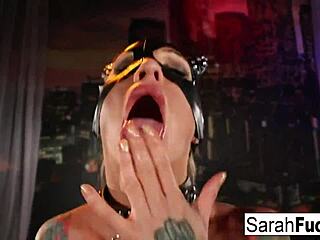 catwoman gets a good fucking from a tattooed stud with big tits and ass