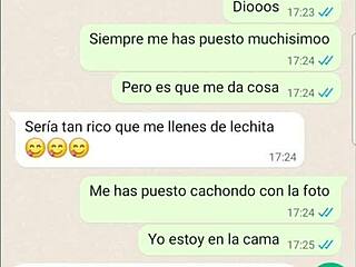 chateando cachonda, perdia el control