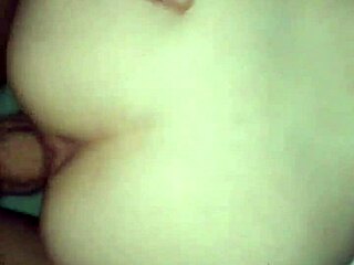 Tattooed couple pov doggystyle sex with cum on ass