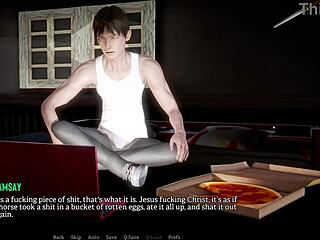 在这个动漫故事中，大乳美女和她的非姐妹玩游戏