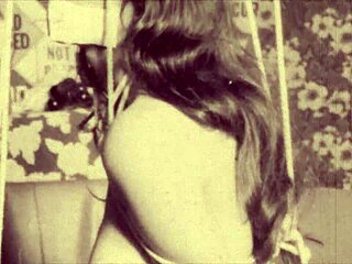 Bondajul meu secret vintage lesbian cu păsărica păroasă