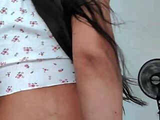 Hot young girl sits on big cock. So intense! 😍