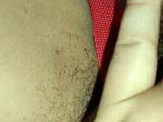 Wife playfully uses her dildo toy.