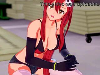 Skinny babe Yoko Littner gets horny and craves hard sex in Gurren Lagann.
