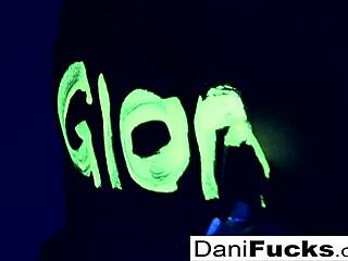 Sexy pornstar dani fingers her wet pussy solo