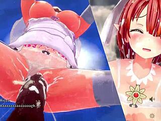 bride ricca meets big orc in 3d hentai game