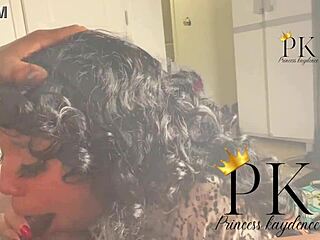 The teacher sucks the student's dick, giving him a sloppy blowjob