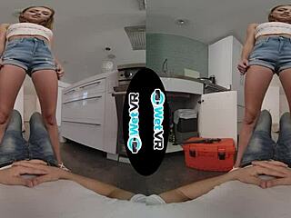 lila love climbs on handyman dick in vr