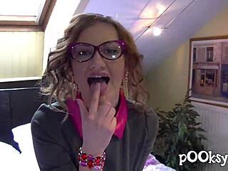 Lingerie-clad couple indulges in hardcore sex with fetish elements