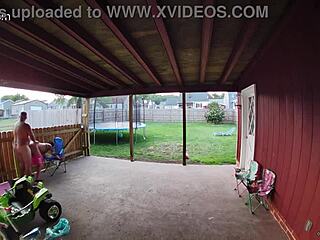 Part 2 Wife Broad Daylight Back Porch Sucking And Fucking Into A Cream Pie As Cars Drive-By