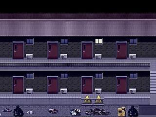 Girl enjoys a naked night stroll and masturbates at doors - part 1