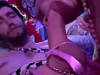 My slutty girl sucks her fat dick so eagerly!