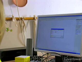 leggy blonde takes hard cock anal in her ass