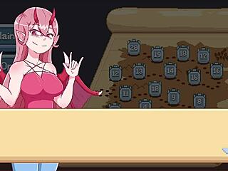 Succubus feels intense pleasure hunting big cock meal with ass and pussy