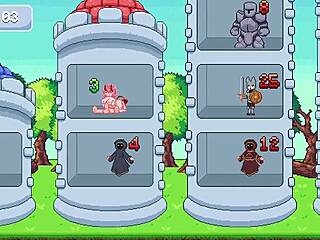 Succubus feels intense pleasure hunting big cock meal with ass and pussy