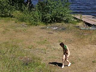 Emotional nude shoot at abandoned military base