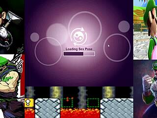 Luigi saves AmandaFox, mistaking her for Princess Peach from BOWSER'S CASTLE