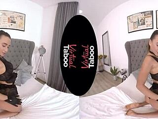 Virtual Taboo: Silky Babe's POV Masturbation Orgasm!