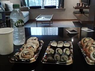 The maid cleans the house efficiently.